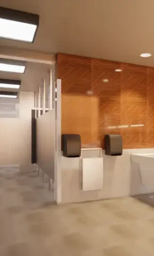 Rendering of TXK restrooms